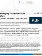 Managing Your Emotions at Work - Career Development From