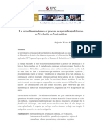 Dialnet LaRetroalimentacionEnElProcesoDeAprendizajeDelCurs 4775401 PDF