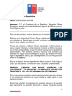 CADENA NACIONAL S.E Pdte Sebastián Piñera Agenda Anti Abuso por un Trato Digno y Justo.pdf