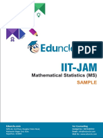 Iit-Jam: Mathematical Statistics (MS)
