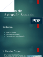 Proceso de Extrusión Soplado