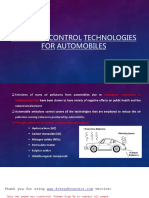Emission Control Technologies For Automobiles