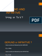 Gerund and Infinitive: V+ing or To V ?