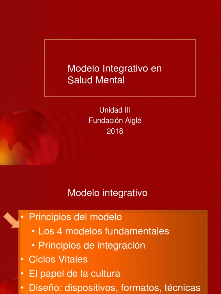 MODELO INTEGRATIVO Posgrado Neurociencias | PDF | Psicoterapia |  Comportamiento