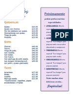 Menú Carta PDF