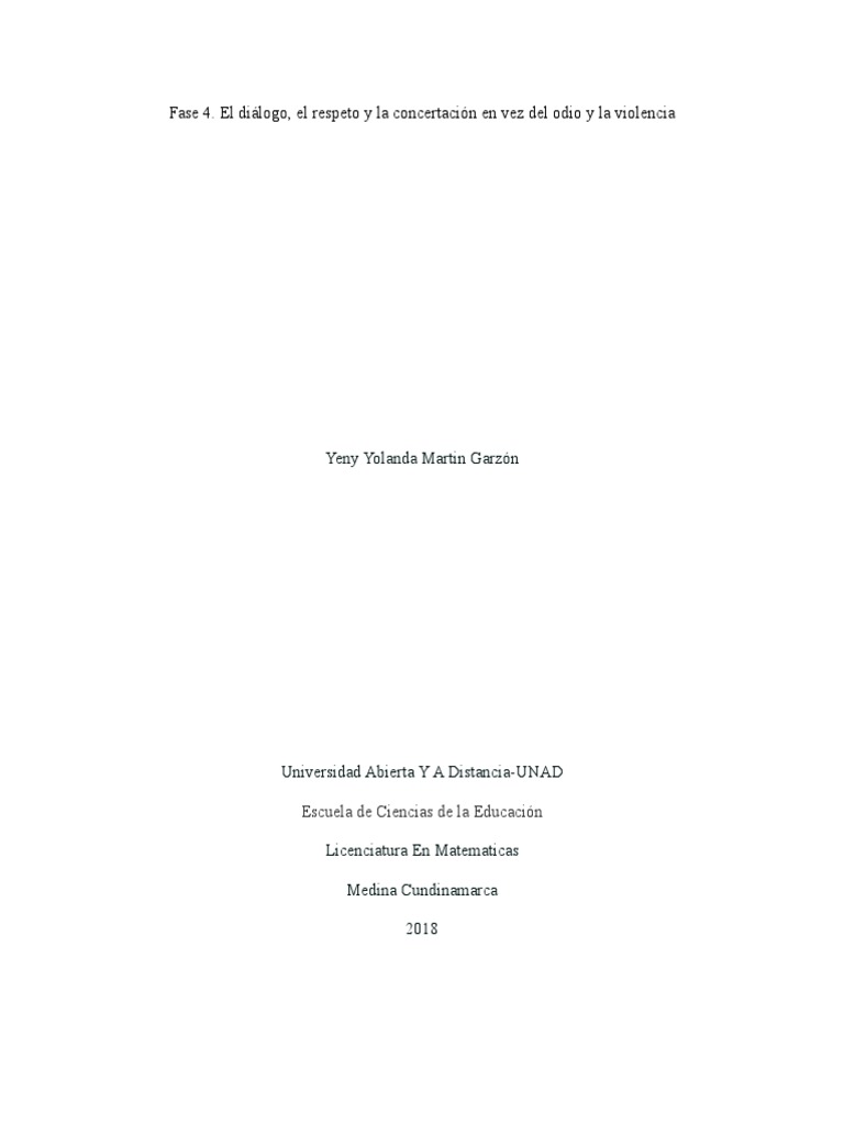 El Diálogo El Respeto Mutuo Y La Concertación Como Pilares