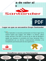 Propuesta de valor al empleado en Grupo Santander Chile