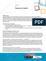 ESP 474 - Social Medias Influence On Youth PDF