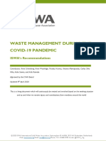 Waste Management During The Covid-19 Pandemic: ISWA's Recommendations