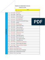 Peminatan Semester VI Angkatan 2017