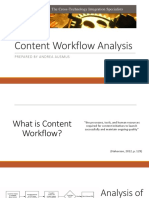 Content Workflow Analysis: Prepared by Andrea Ausmus