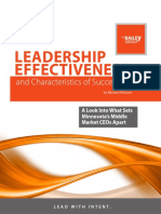 Leadership Effectiveness: and Characteristics of Success