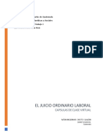 Juicio ordinario laboral: subsanación de la demanda y efectos de su planteamiento