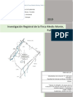 Investigación Registral Finca Medio Monte (Derecho Agrario Ambiental) 1 PDF