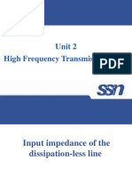 Input Impedance Transmission Lines