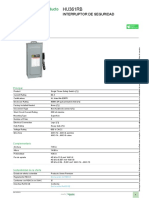 Interruptor de Seguridad Pesado Square D - HU361RB