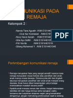 KOMUNIKASI REMAJA