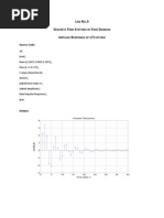 LAB NO.3 DISCRETE TIME SYSTEMS IN TIME DOMAIN IMPULSE RESPONSE OF LTI SYSTEM