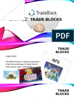 Major trade blocks and agreements