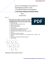 Adhoc and Sensor Networks Characteristics