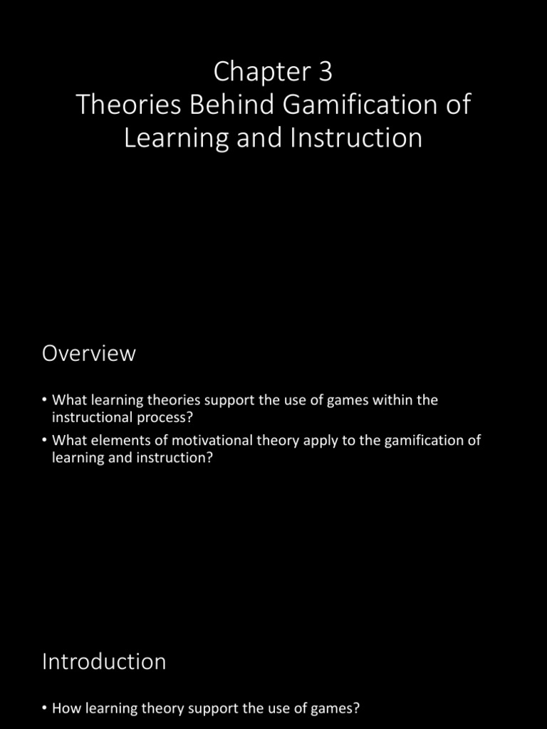 2.0 Chapter - 3 GAMIFICATION GAMIFICATION GAMI | PDF | Instructional ...