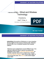 Networking - Wired and Wireless Technology: University of Eastern Philippines