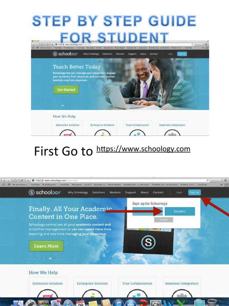 SCHOOLOGY Step by Step Guide For STUDENTS PDF