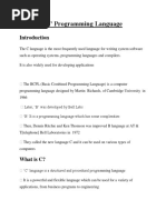 C Programming 2019 Soft Notes