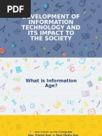 Development of Information Age and Its Impact To The Society Group 5 Aala & Soriano