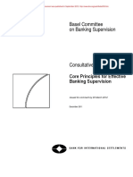 Core Principles For Effective Banking Supervision - Consultative Document