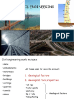 CIVIL ENGINEERING: Geological Factors for Dams & Reservoirs