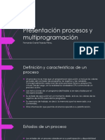 Presentación Procesos y Multiprogramación PDF