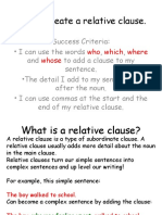 Relative Clauses For Primary