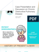 Case Presentation and Discussion On Chronic Obstructive Pulmonary Disease