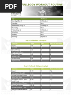 Joe Delaney Full Body Programme Home Version Management Of Obesity Weight Training