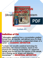 Flow Injection Analysis (Analisis Dalam Sistem Aliran)