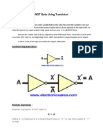 NOT Gate Transistor Complete PDF