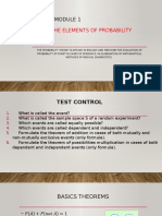 Contents Module 1 Theme 1.: The Elements of Probability Theory