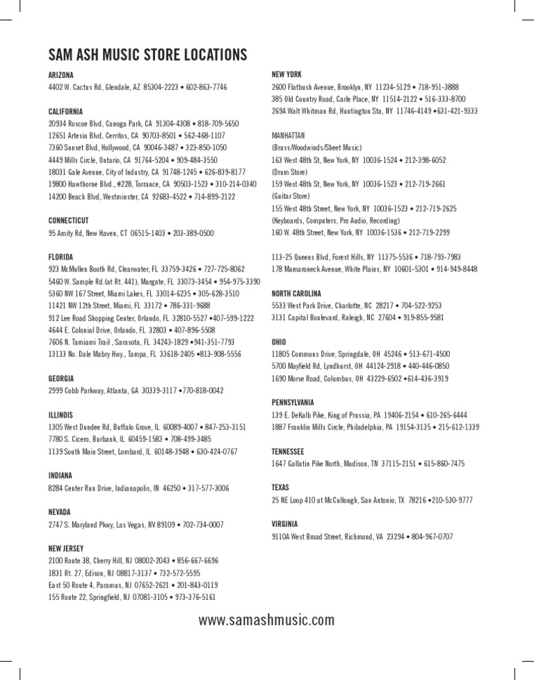 Sam Ash Music Stores New Jersey 27 Edison Nj Store head.hesge.ch