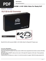 2D To 3D Converter 2HDMI 1.4 HD 120Hz Video For Ready DLP: Cool Gizmos