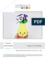 Vase - of - Pansies Crochet Pattern