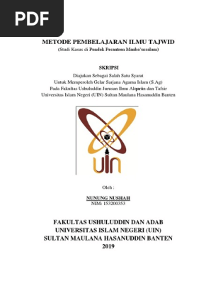 Nunung Nushah 153200353 Pdf Pdf