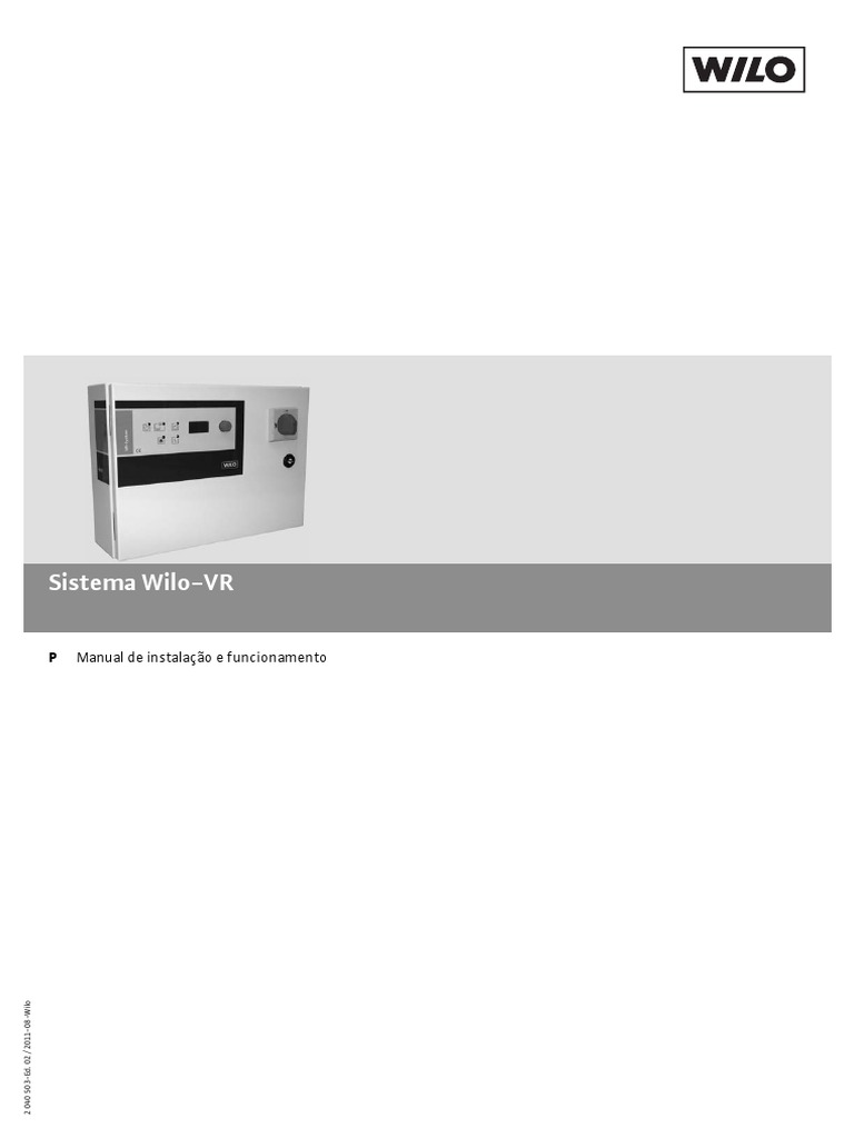 Bomba Wilo VR System | PDF | Diodo emissor de luz | Tempo