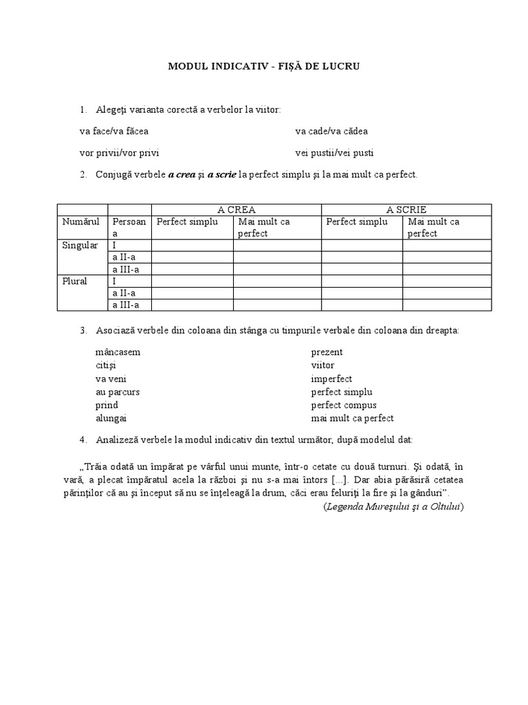 Modul Indicativ Fisa de Lucru | PDF