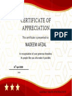 Certificate of Appreciation Certificate of Appreciation Certificate of