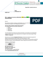 Offer For The Himoinsa Gas Genset PDF