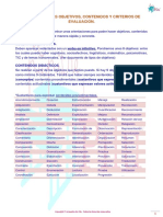 Cómo Formular Objetivos, Contenidos y Criterios PDF