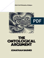 Barnes - The Ontological Argument (New Studies in The Philosophy of Religion) PDF