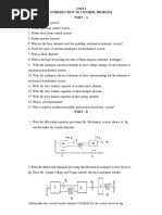 Control Systems IMP QUESTIONS