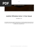 Audiofier RIFFENDIUM User Manual